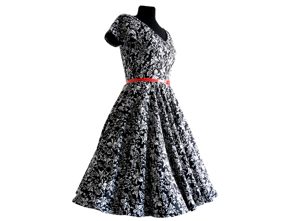 A4+A0-Schnittmuster +Bild Nähanleitung Kleid `Suzan` Gr. 34-52