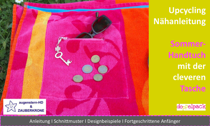 Sommer Handtuch mit der cleveren Tasche