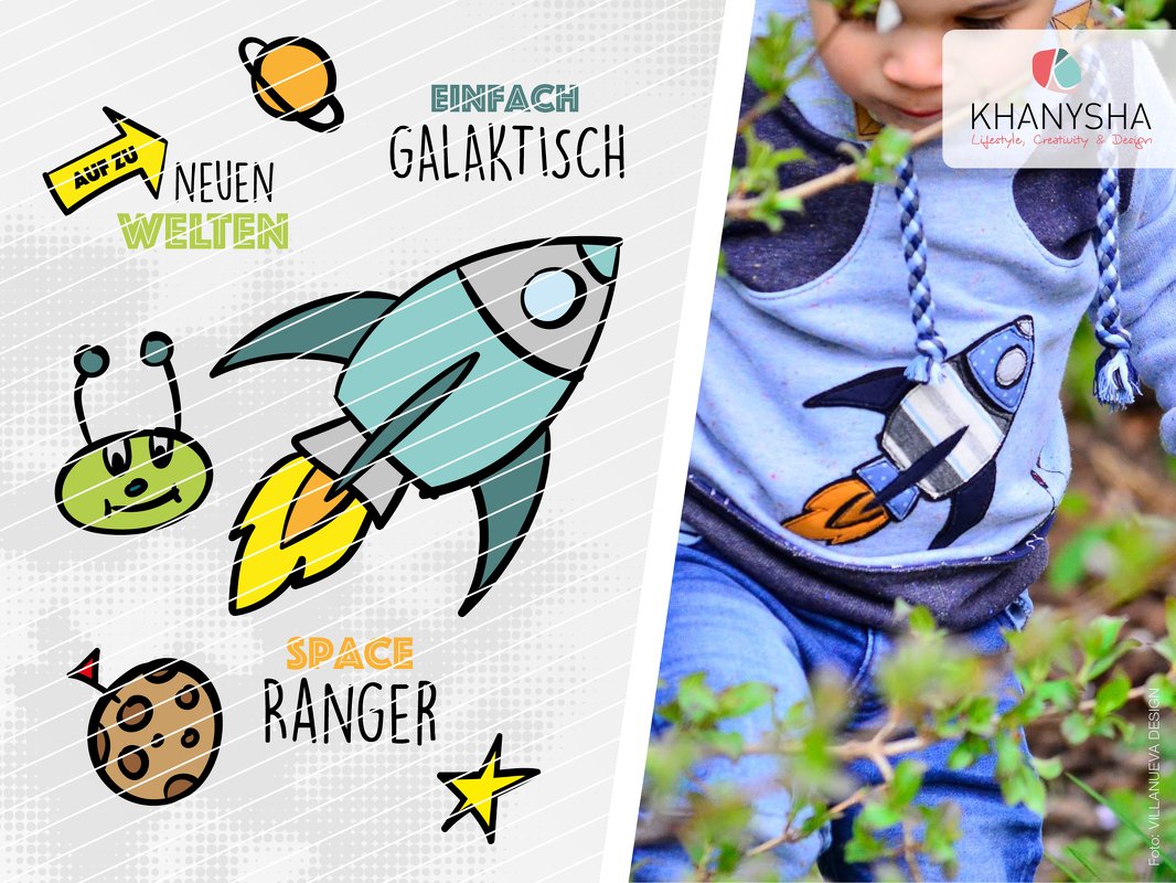 Einfach Galaktisch (Set aus 8 Plotterdateien)