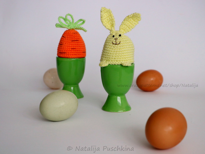 Osterkörbchen 'Küken' + Gratis Anleitung für Eierwärmer