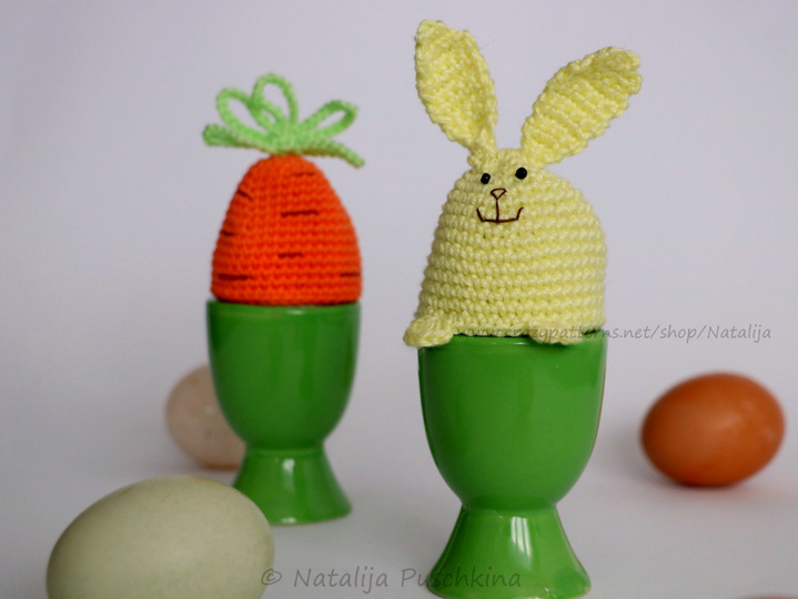 Osterkörbchen 'Küken' + Gratis Anleitung für Eierwärmer