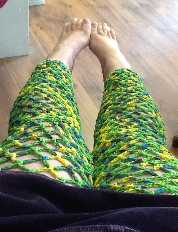 gehäkelte Leggings in Netzoptik in jeder Größe - Bild 6