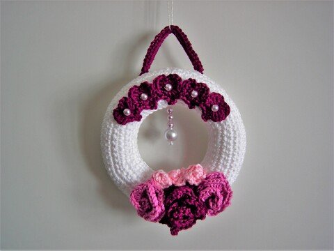 Häkelanleitung Türkranz- Fensterkranz