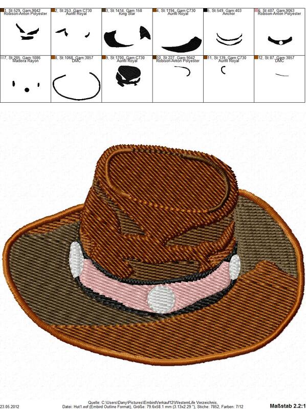 Stickdateien Western-Life für den 10x10 Rahmen - Bild 3