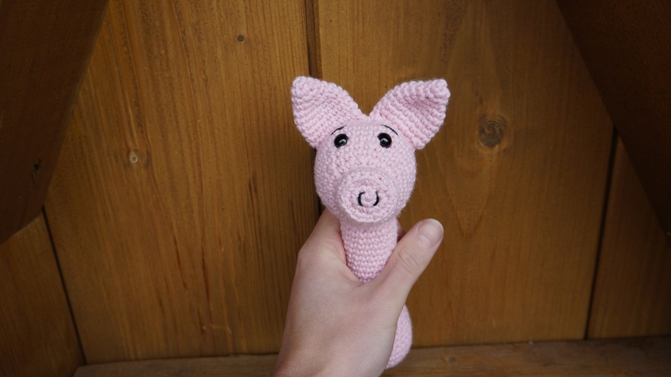 Schweinchen Greifling Häkelanleitung