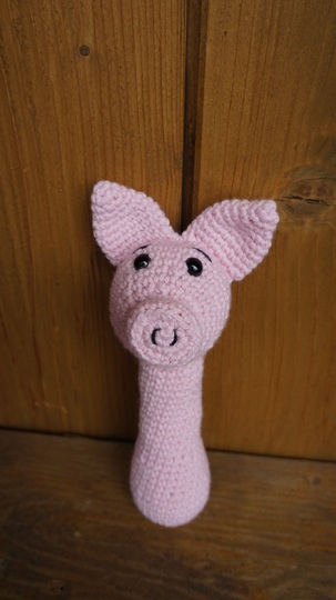Schweinchen Greifling Häkelanleitung