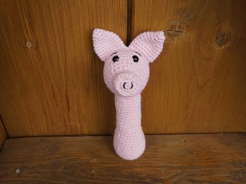 Schweinchen Greifling Häkelanleitung