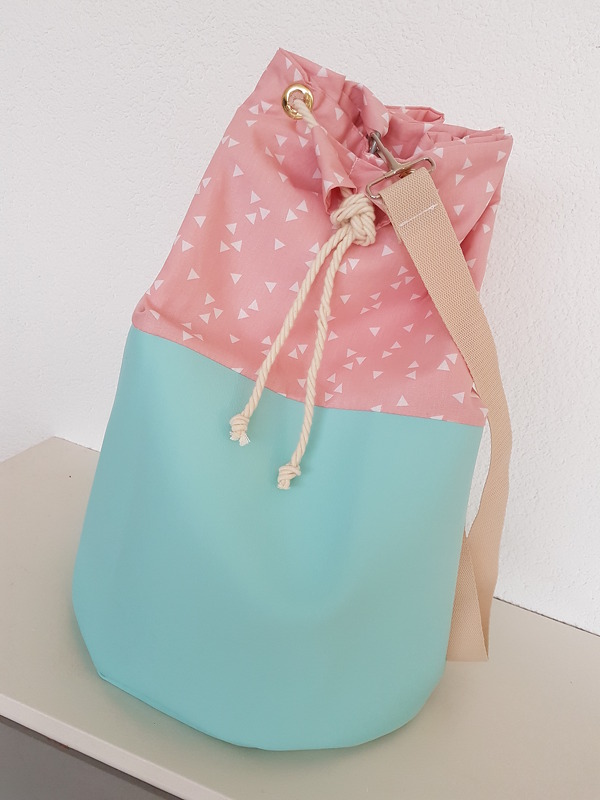 DIY Nähanleitung Bucket Bag / Tasche Rucksack in 2 versch. Grössen