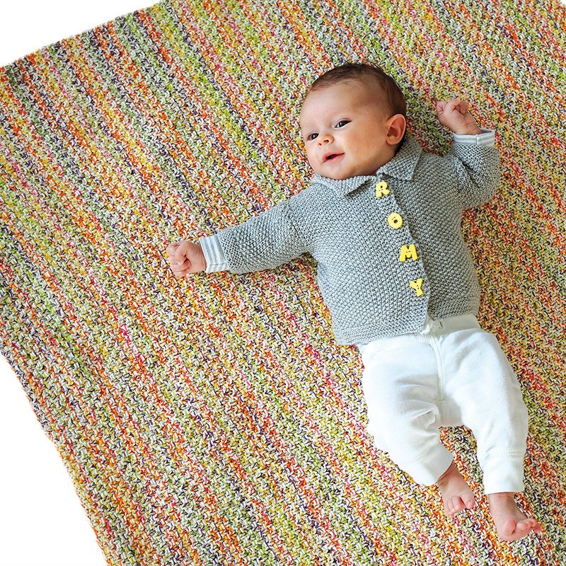Strickanleitung Babydecke "Melazzo" 757124