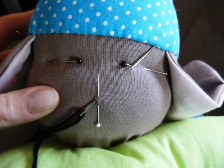 Kuscheltier Hase nähen Puppe