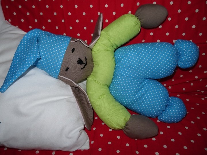 Kuscheltier Hase nähen Puppe