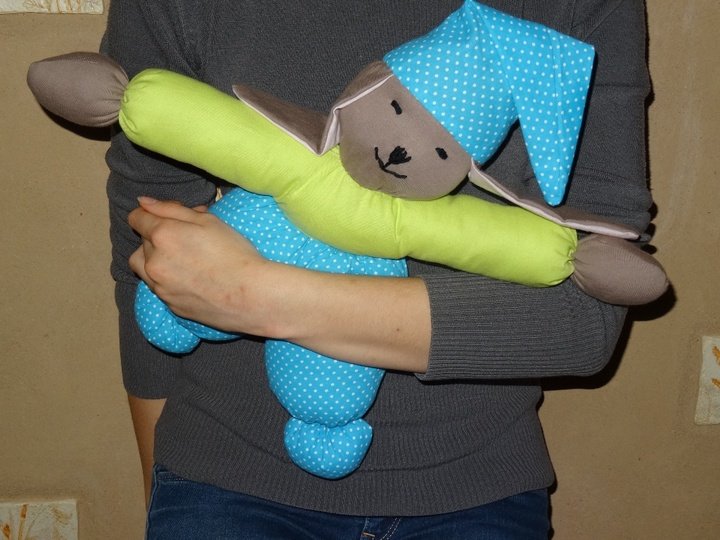 Kuscheltier Hase nähen Puppe