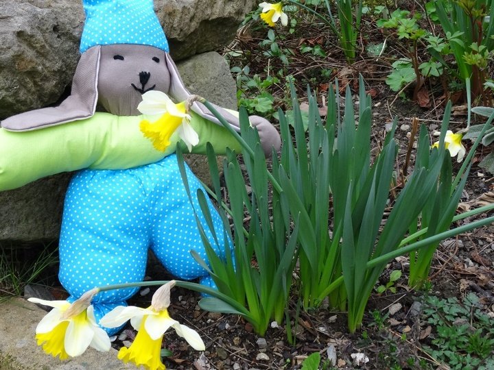 Kuscheltier Hase nähen Puppe