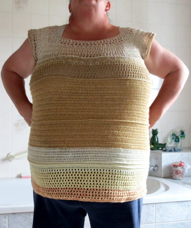 Häkelshirt Latte Gr.50-56 - Bild 3