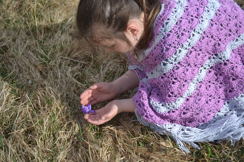- NEELA -  Poncho für alle Größen und Material häkeln, Frühling und Sommer, Retroponcho
