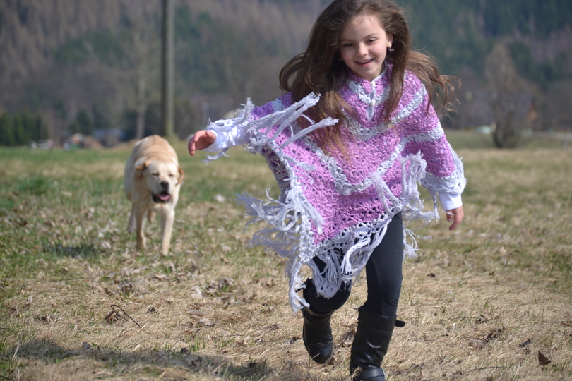- NEELA -  Poncho für alle Größen und Material häkeln, Frühling und Sommer, Retroponcho