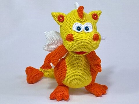 Häkelanleitung kleiner Drache