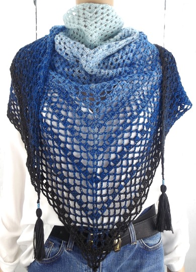 Häkelanleitung Dreieckstuch "Wasserfall"