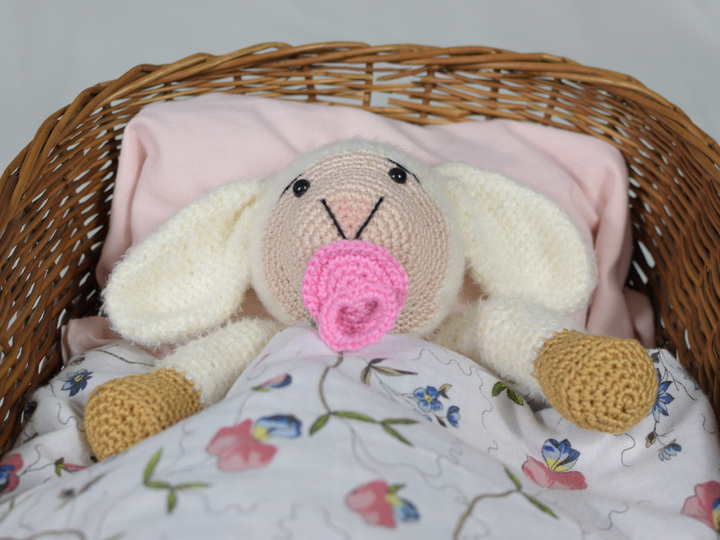 Schafe mit herausnehmbarem Schnuller oder kurz Lolle und Bolle