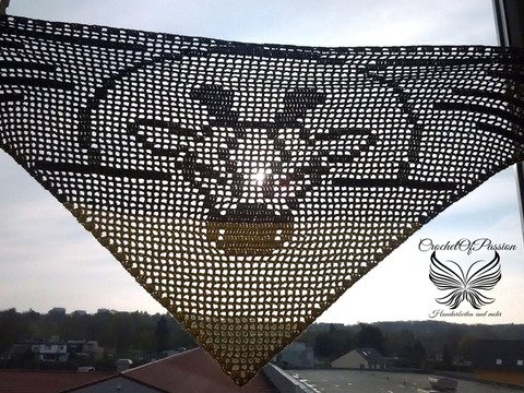 Motivtuch: Giraffe (Häkelanleitung)