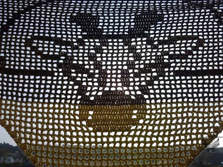 Motivtuch: Giraffe (Häkelanleitung)