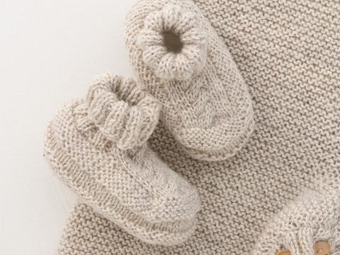 Strickanleitung Babyschühchen "Record" 757197