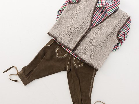 Strickanleitung Kindertrachtenweste "Trachtenwolle" 757023