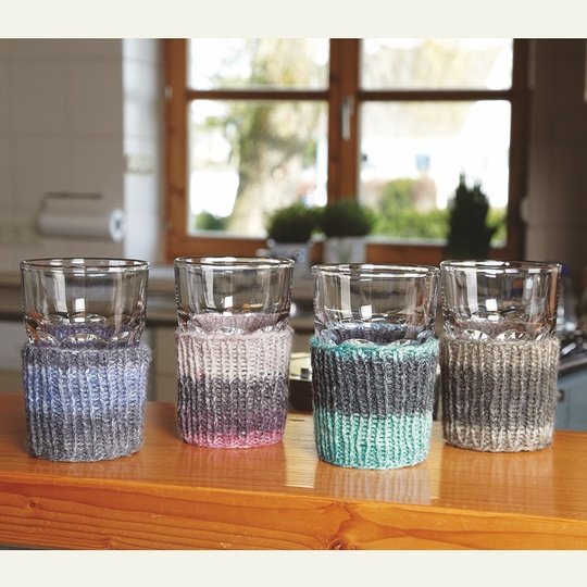 Strickanleitung Manschetten für Gläser "Capri Color" 754125