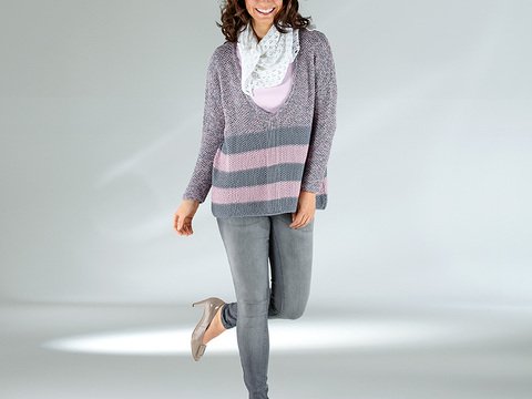 Strickanleitung Damenpullover "Amazonas" 757095