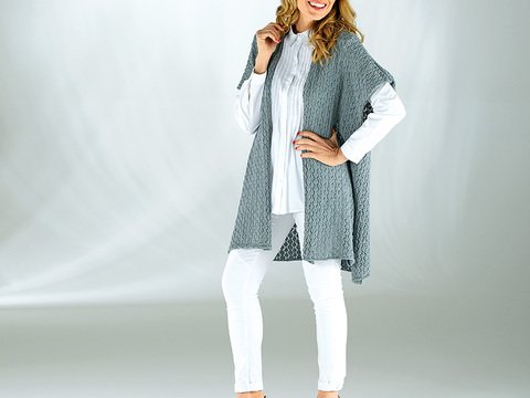 Strickanleitung Damenponcho "Amazonas" 757003