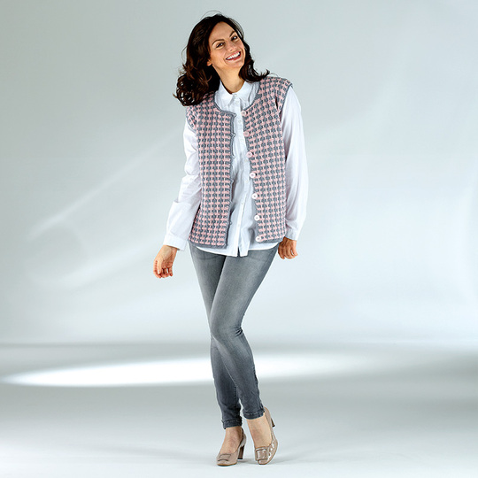 Strickanleitung Damenweste "Piano" 757183