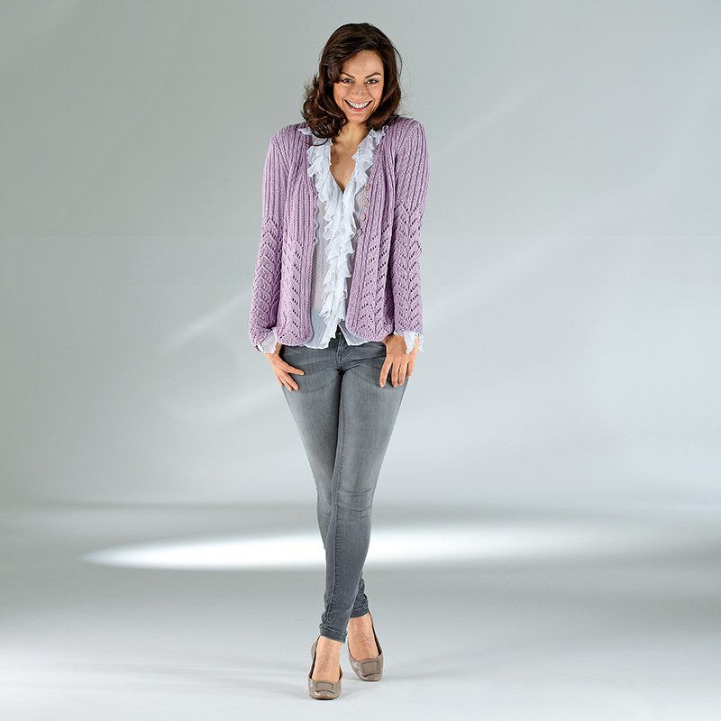 Strickanleitung Damenjacke "Seidenglanz" 757096