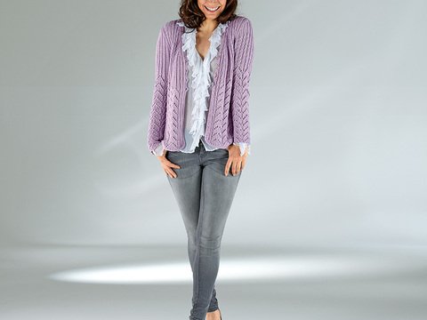 Strickanleitung Damenjacke "Seidenglanz" 757096