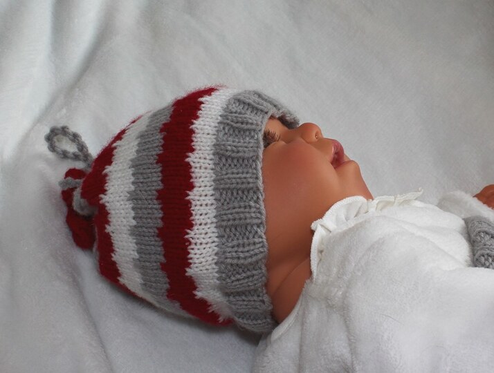 Strickanleitung Baby-Mütze, Babymütze, 2 Größen, 0 - 12 Monate, unisex #146