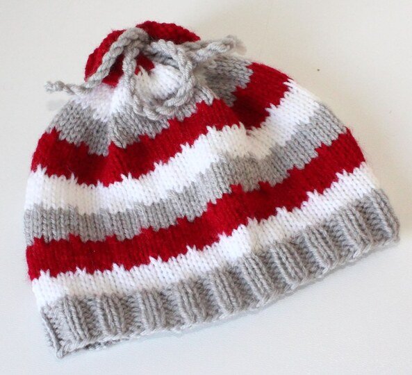 Strickanleitung Baby-Mütze, Babymütze, 2 Größen, 0 - 12 Monate, unisex #146