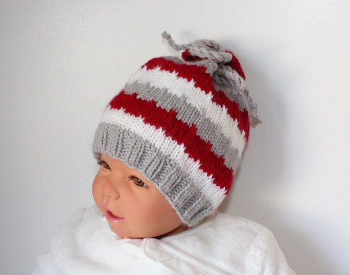 Strickanleitung Baby-Mütze, Babymütze, 2 Größen, 0 - 12 Monate, unisex #146