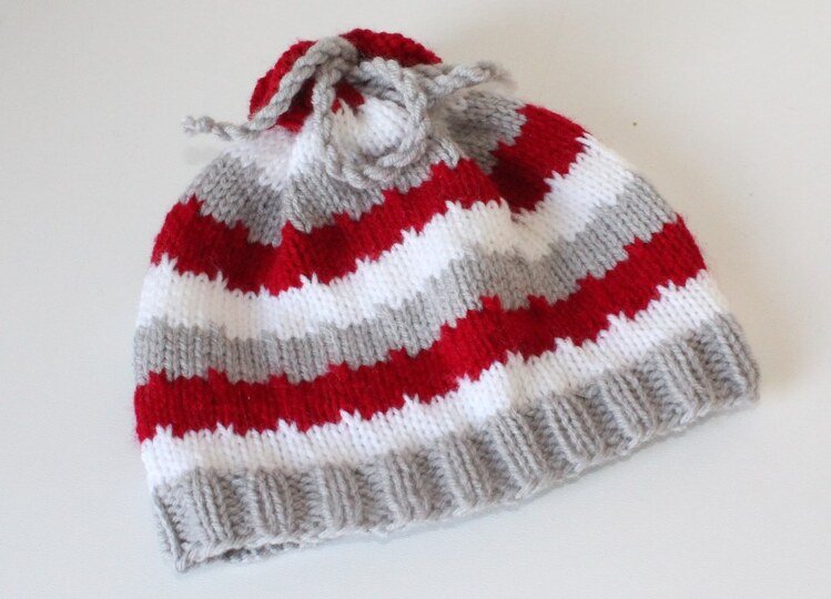 Strickanleitung Baby-Mütze, Babymütze, 2 Größen, 0 - 12 Monate, unisex #146