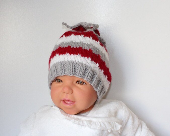 Strickanleitung Baby-Mütze, Babymütze, 2 Größen, 0 - 12 Monate, unisex #146