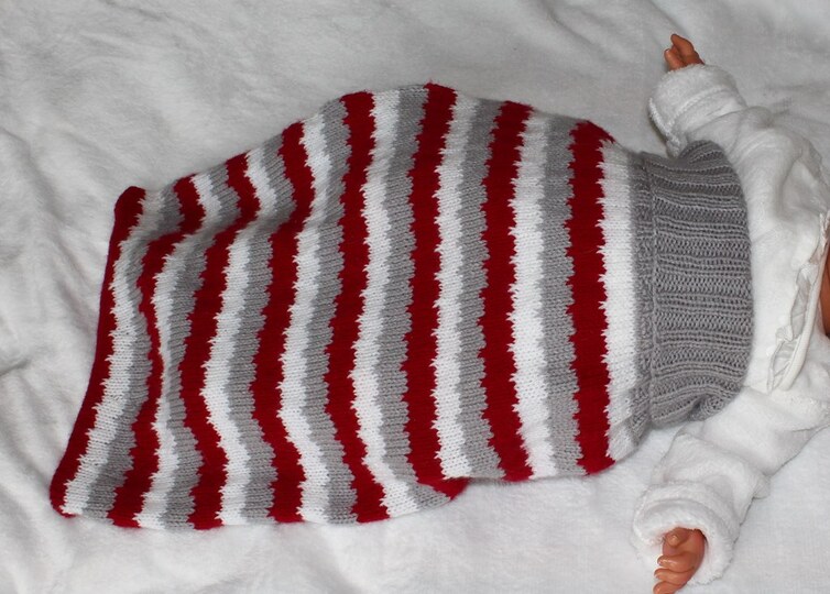 Strickanleitung Baby-Schlafsack, Schlupfsack, Pucksack, 0 - 12 Monate  #147
