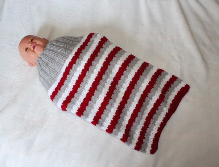 Strickanleitung Baby-Schlafsack, Schlupfsack, Pucksack, 0 - 12 Monate  #147