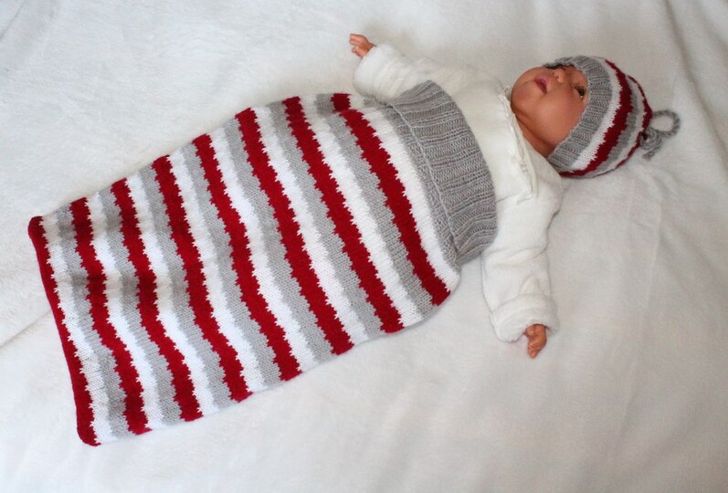 Strickanleitung Baby-Schlafsack, Schlupfsack, Pucksack, 0 - 12 Monate  #147