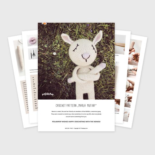 The Nonos • Marla Mutiny • Amigurumi Hase Puppe • Häkelanleitung