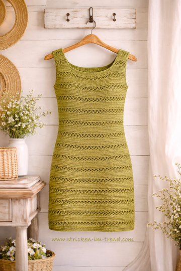 Häkelanleitung für Sommerkleid / Kleid | Häkelkleid GreenVelvet