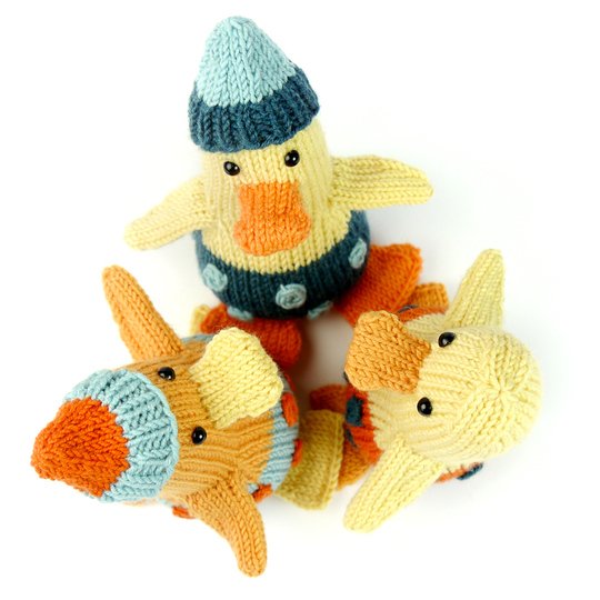 Alle meine Entchen, Restefresserchen #05, Strickanleitung, Wollreste