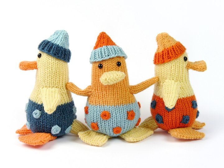 Alle meine Entchen, Restefresserchen #05, Strickanleitung, Wollreste