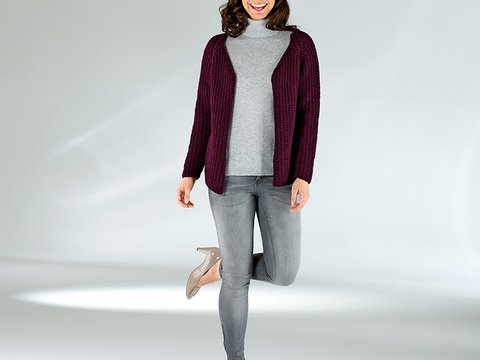 Strickanleitung Damenjacke "Riga" 757004