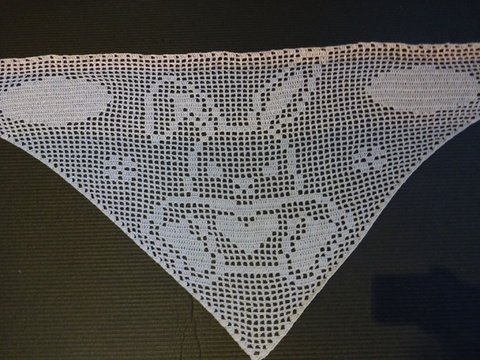 Motivtuch: Osterhase (Häkelanleitung)