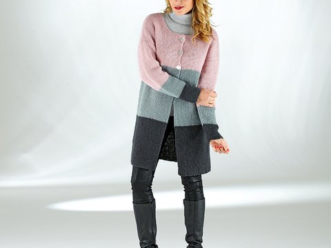Strickanleitung Damenlongjacke "Toledo" 757155