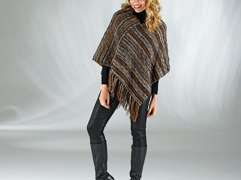 Strickanleitung Damenponcho "Corina" 757029