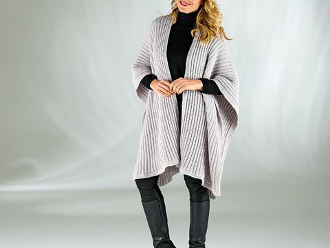 Strickanleitung Damencape "Sporty" 757019